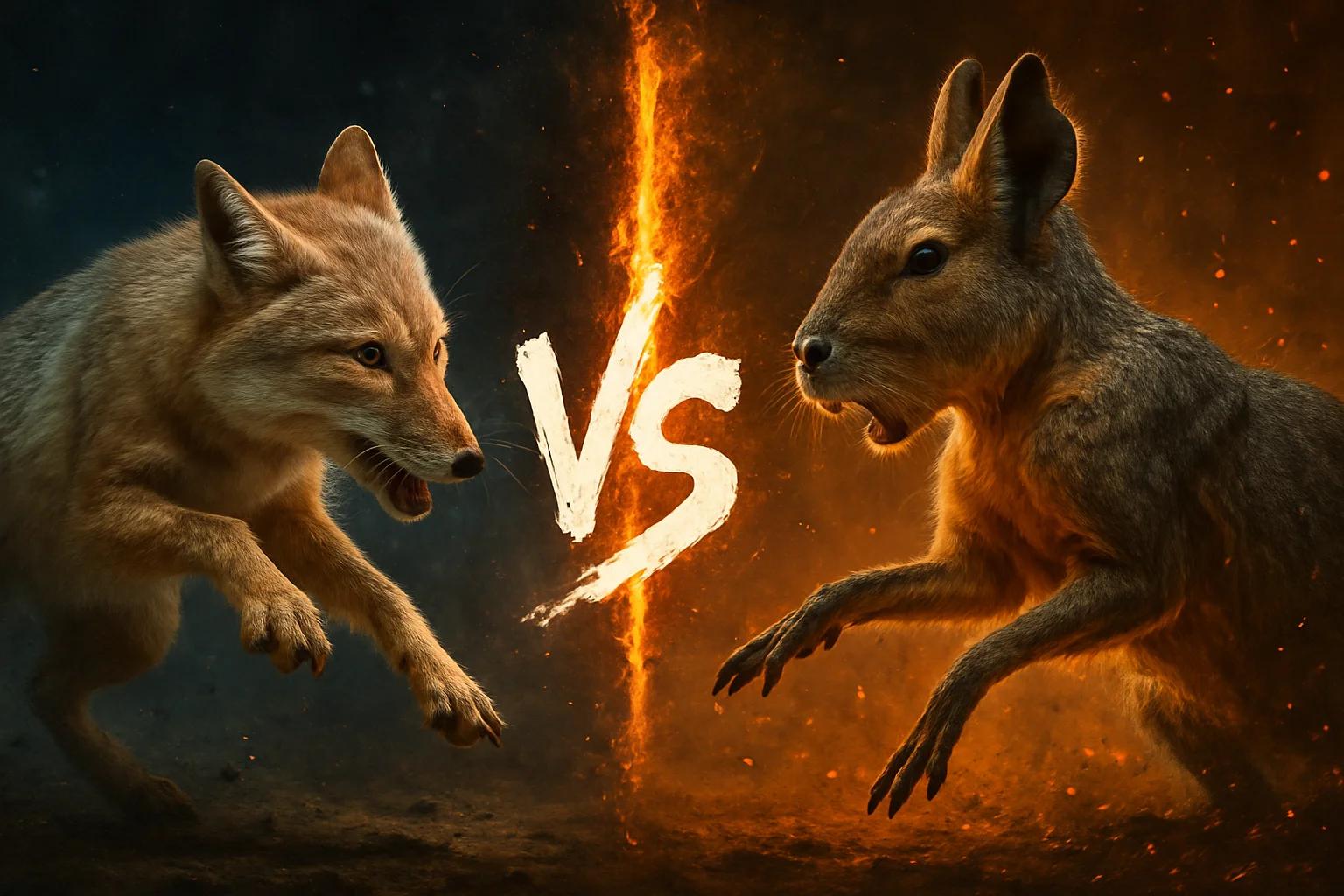 corsac-fox-vs-patagonian-mara comparison image on AnimalDex