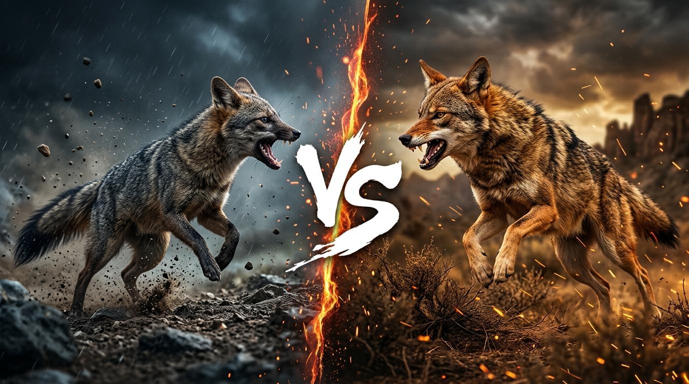 crab-eating-fox-vs-red-wolf comparison image on AnimalDex