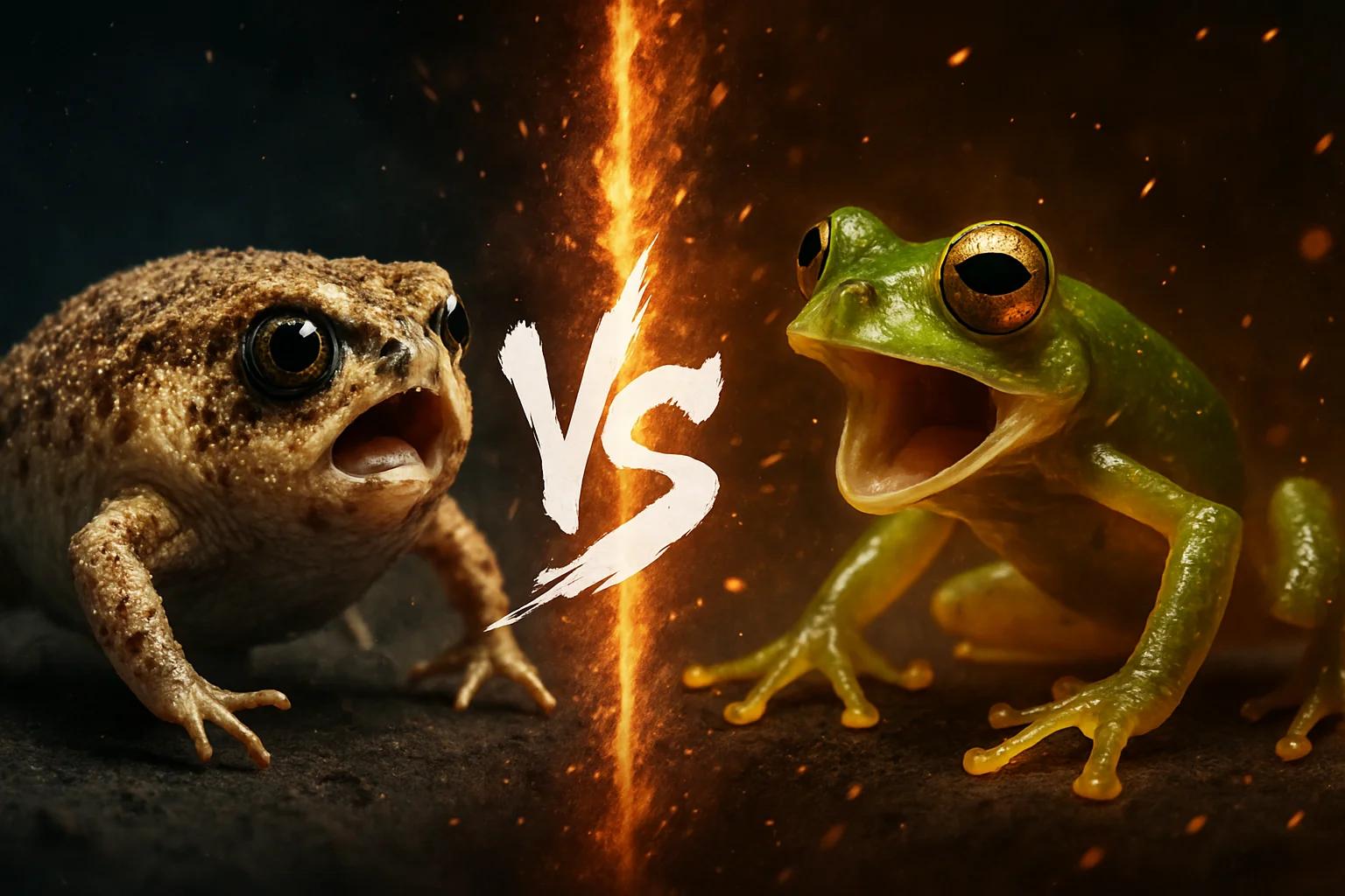 desert-rain-frog-vs-glass-frog comparison image on AnimalDex