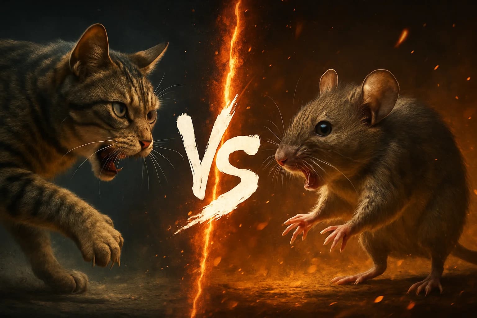 domestic-cat-vs-mouse comparison image on AnimalDex