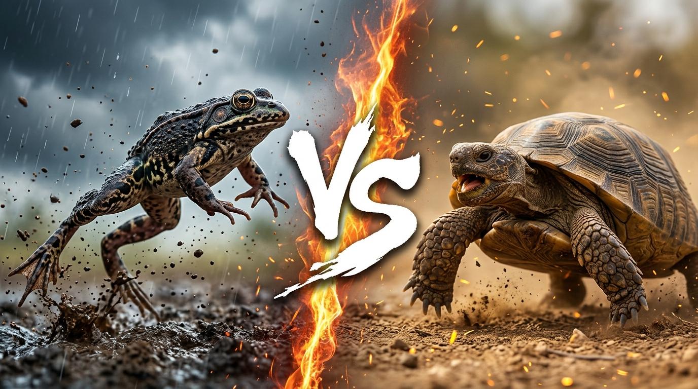 dusky-gopher-frog-vs-gopher-tortoise comparison image on AnimalDex