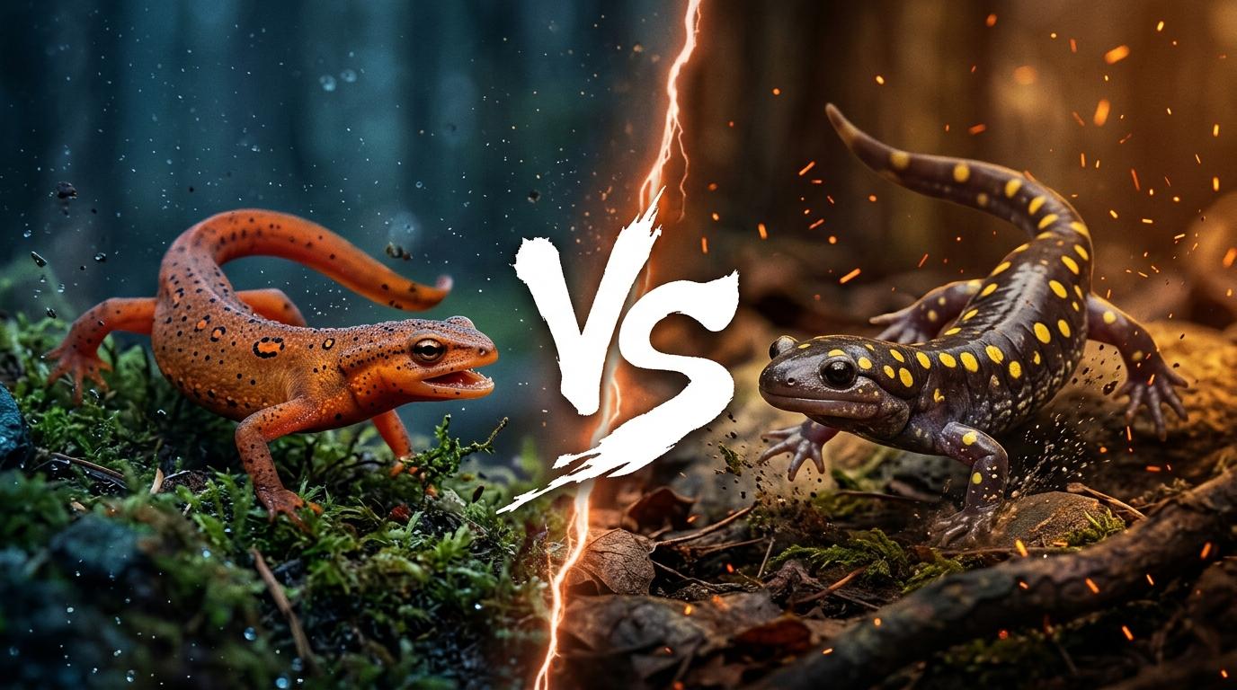 eastern-newt-vs-spotted-salamander comparison image on AnimalDex