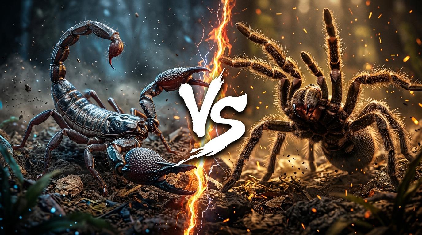 emperor-scorpion-vs-goliath-birdeater comparison image on AnimalDex