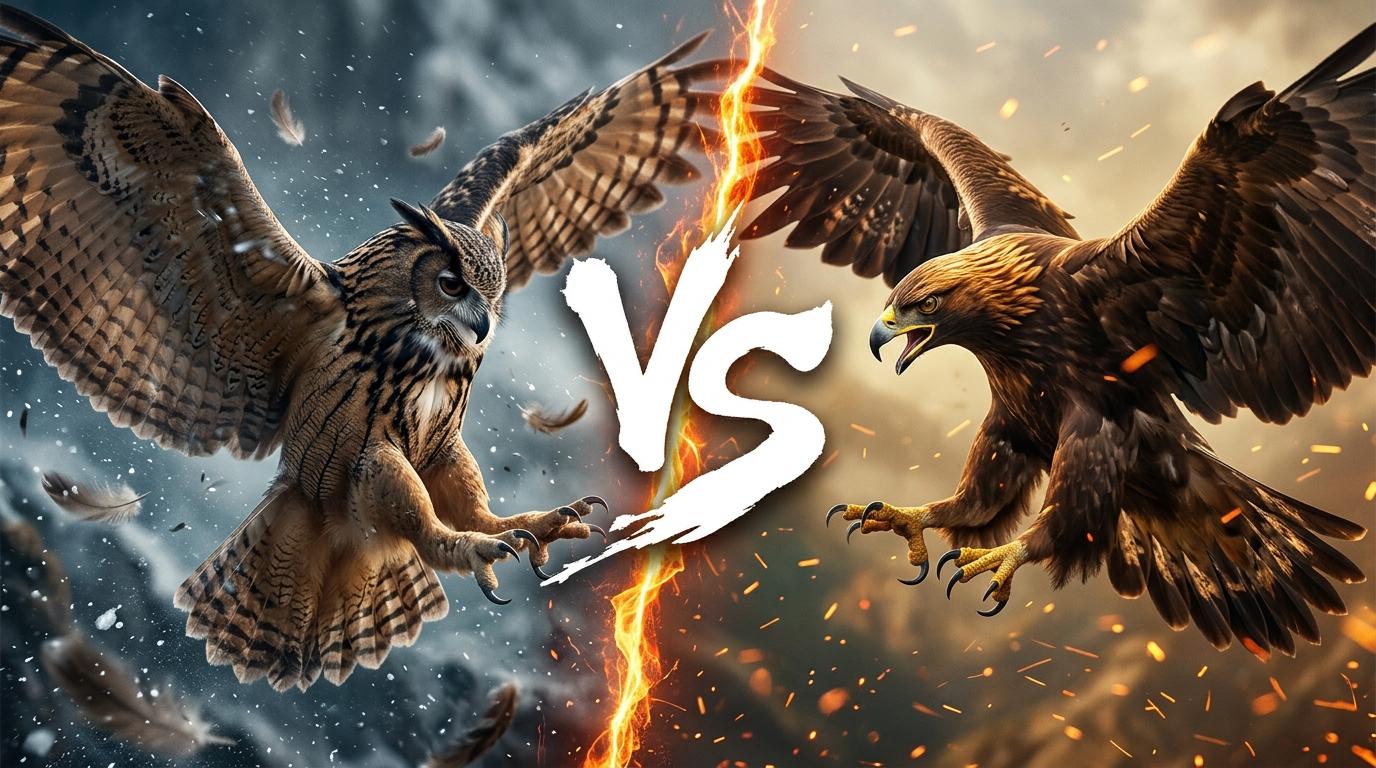 eurasian-eagle-owl-vs-golden-eagle comparison image on AnimalDex