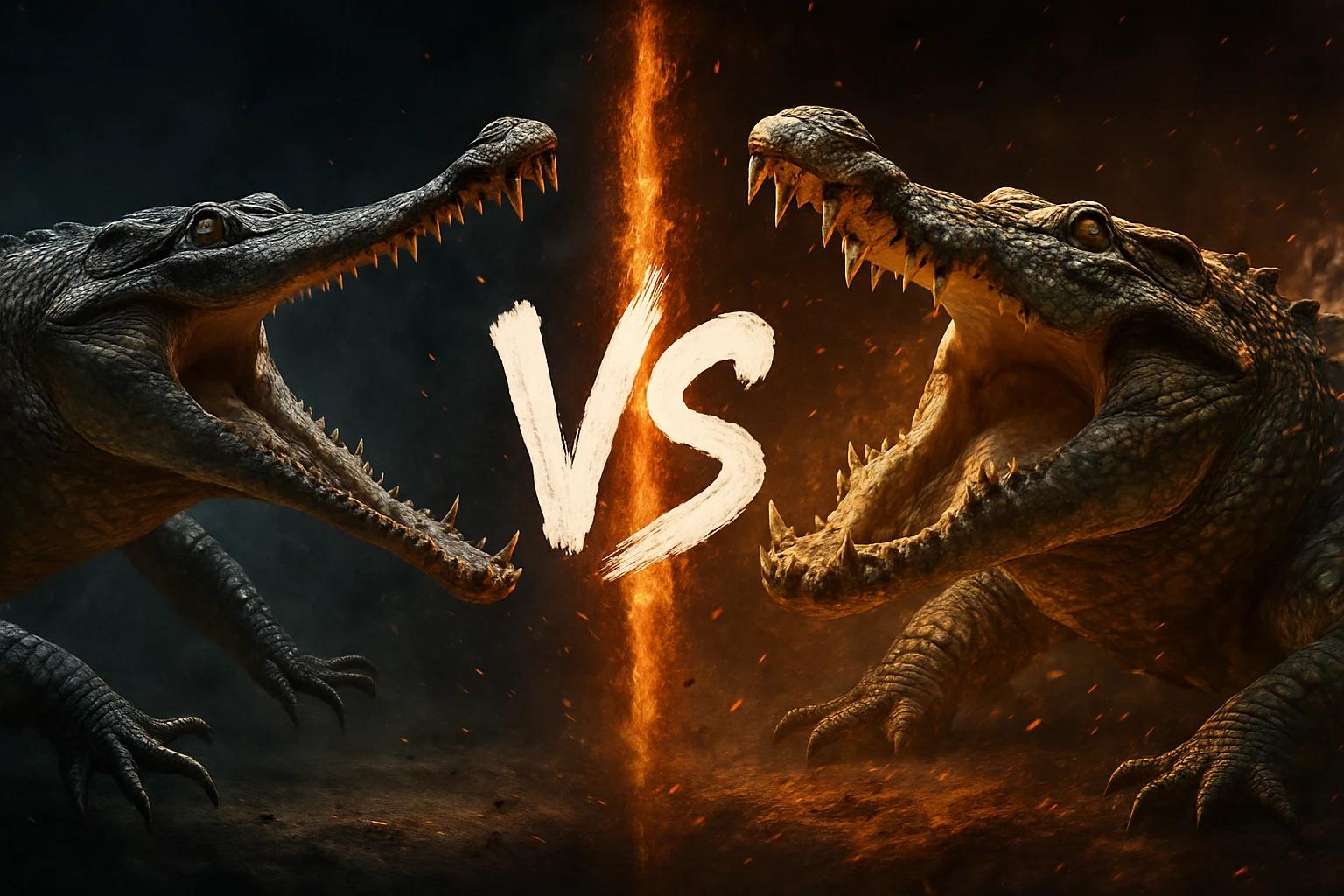 false-gharial-vs-siamese-crocodile comparison image on AnimalDex