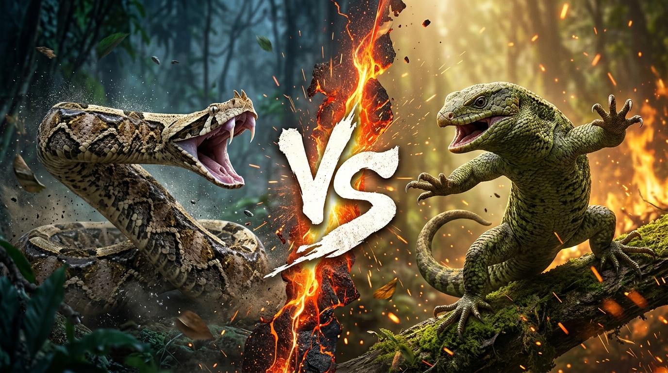 gaboon-viper-vs-monkey-tailed-skink comparison image on AnimalDex