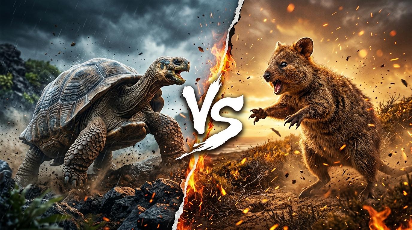 giant-tortoise-vs-quokka comparison image on AnimalDex
