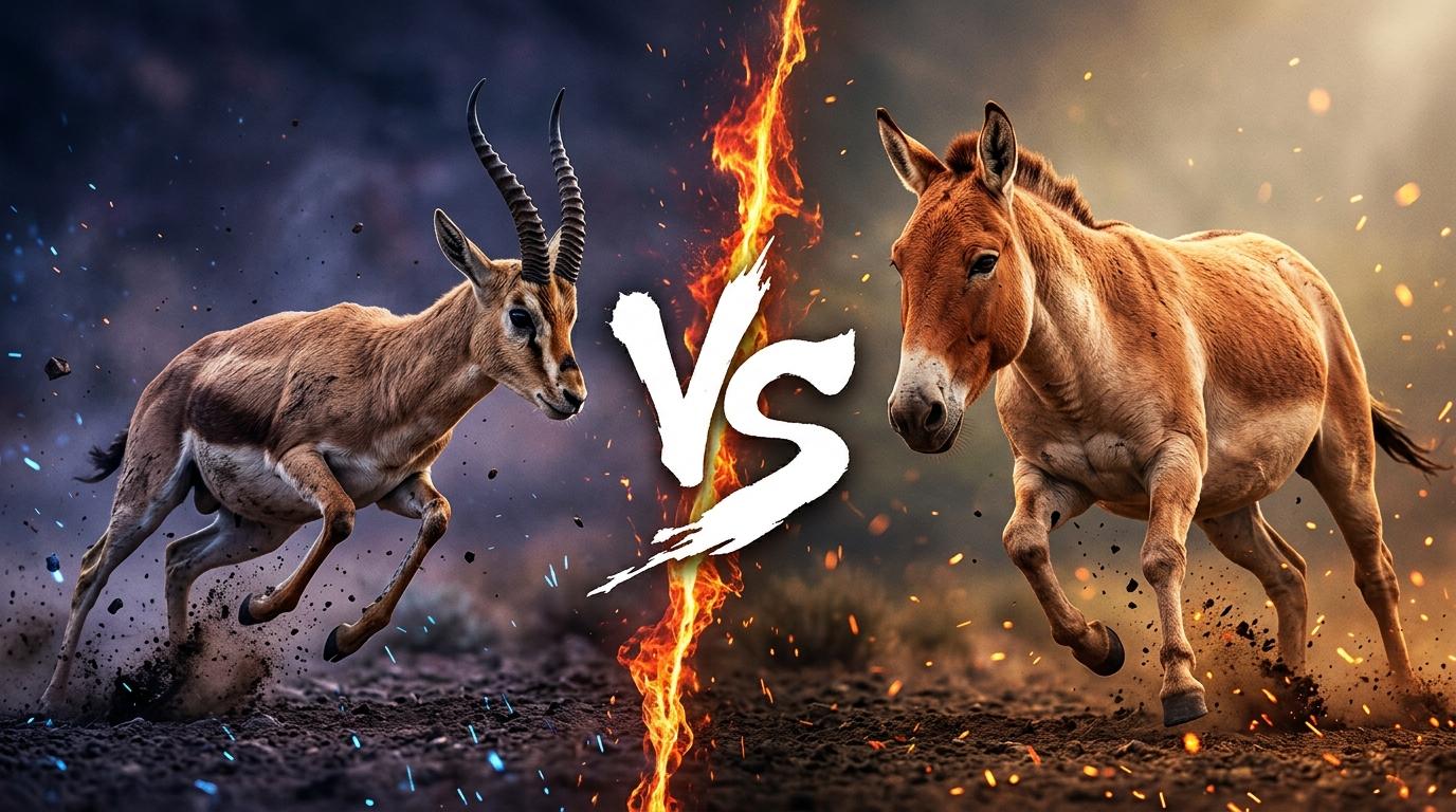 goitered-gazelle-vs-onager comparison image on AnimalDex