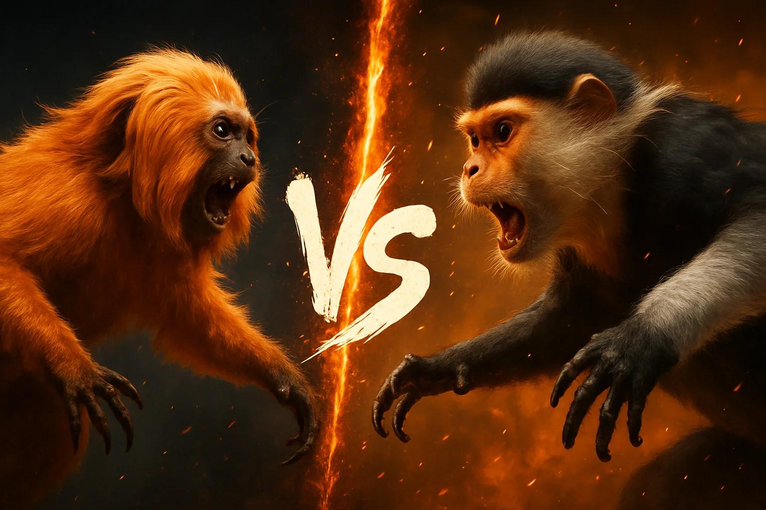golden-lion-tamarin-vs-red-shanked-douc comparison image on AnimalDex