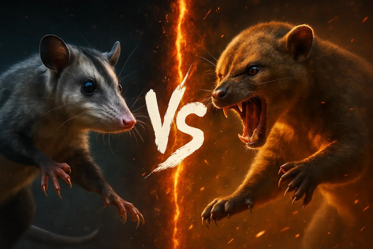gray-four-eyed-opossum-vs-olingo comparison image on AnimalDex