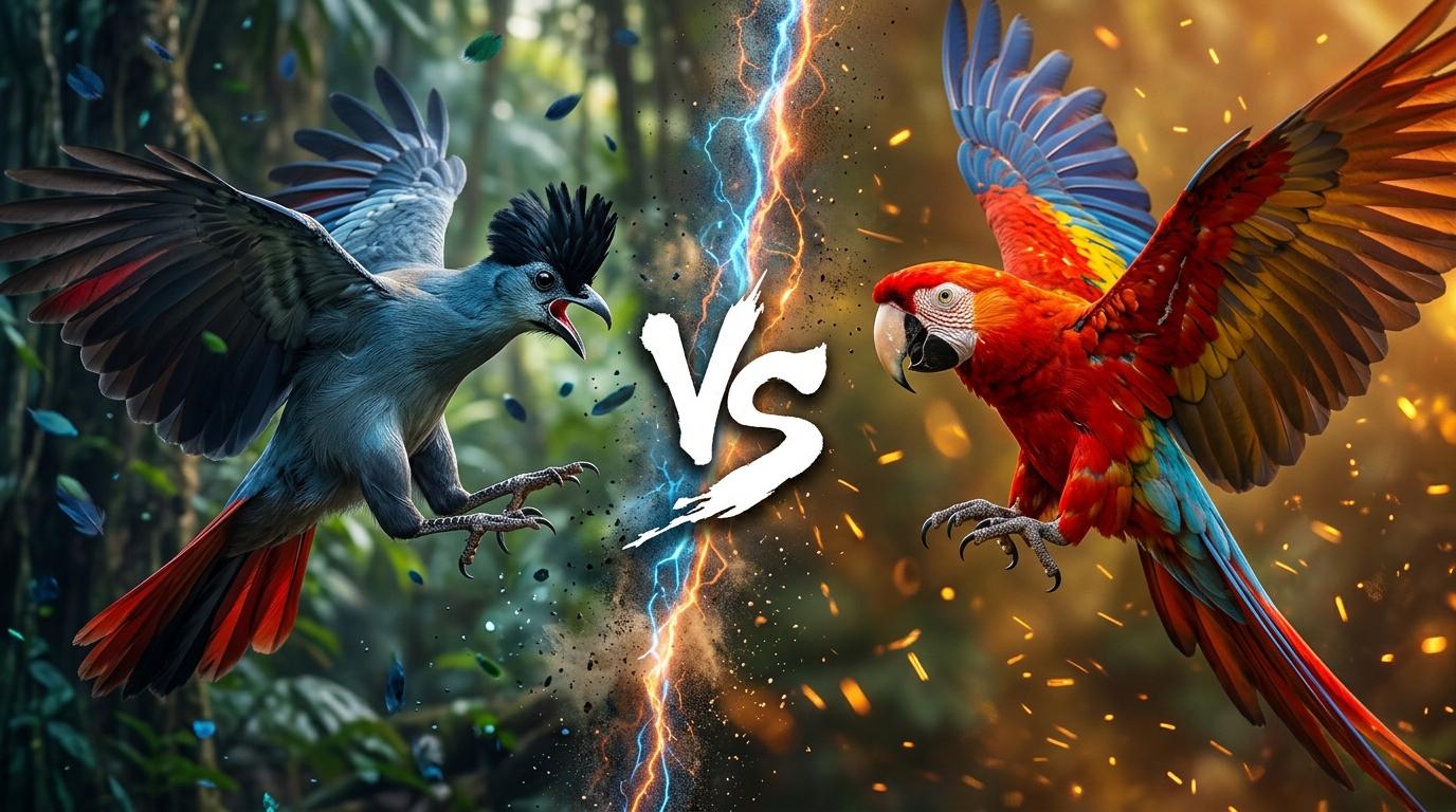 great-blue-turaco-vs-scarlet-macaw comparison image on AnimalDex