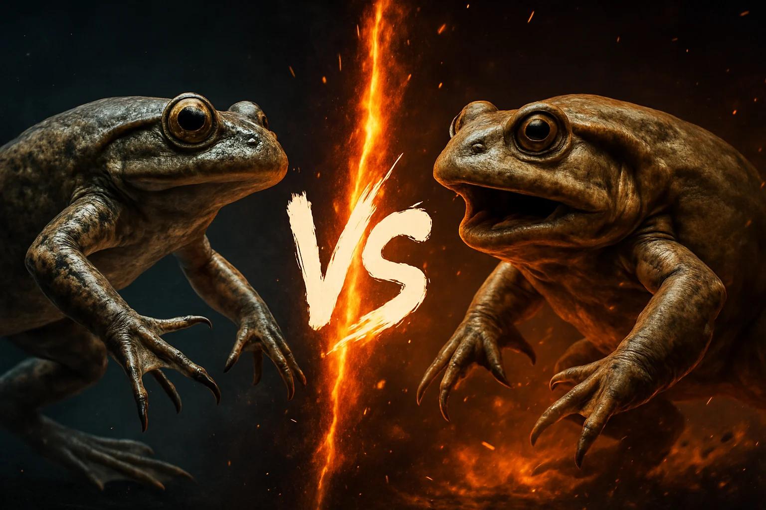 lake-oku-clawed-frog-vs-titicaca-water-frog comparison image on AnimalDex