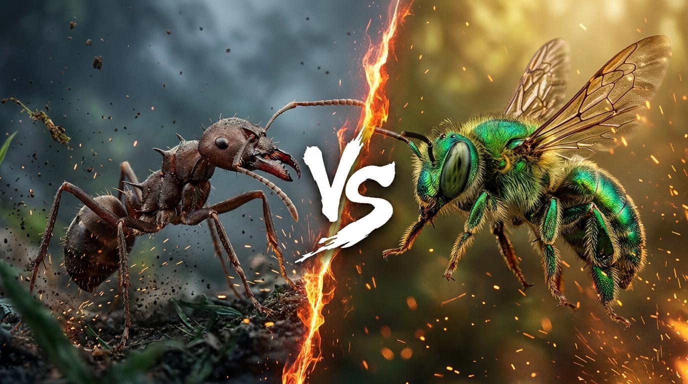 leafcutter-ant-vs-orchid-bee comparison image on AnimalDex
