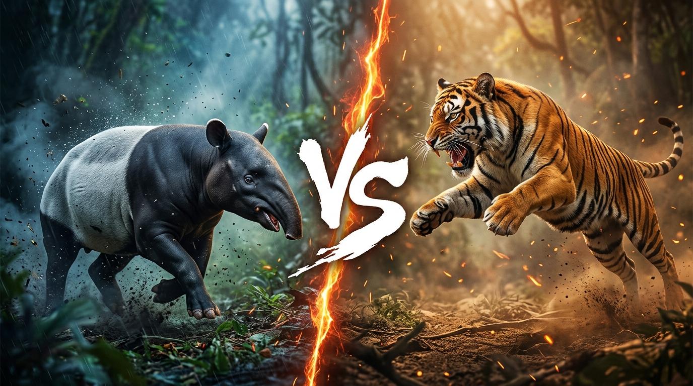 malayan-tapir-vs-malayan-tiger comparison image on AnimalDex