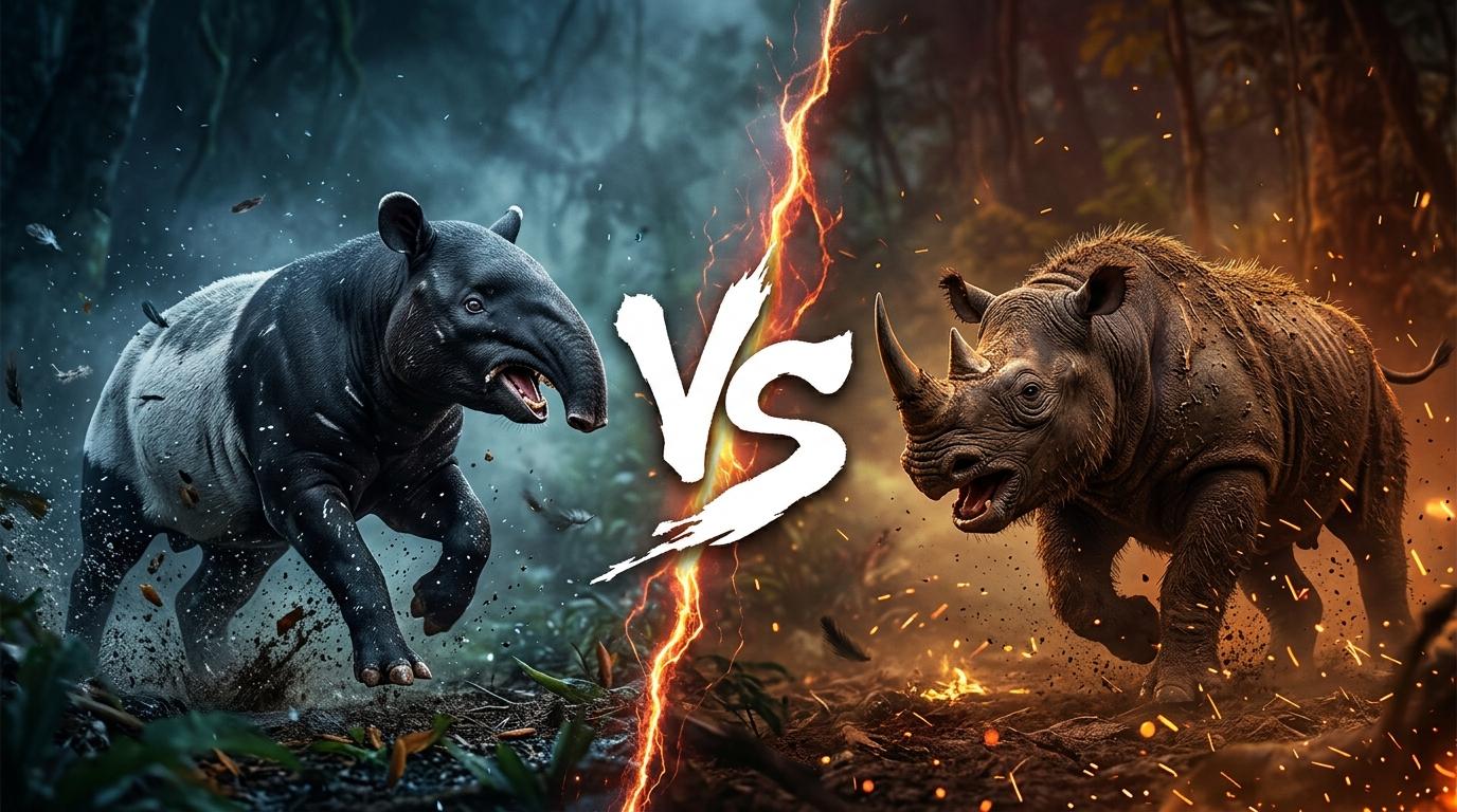 malayan-tapir-vs-sumatran-rhinoceros comparison image on AnimalDex