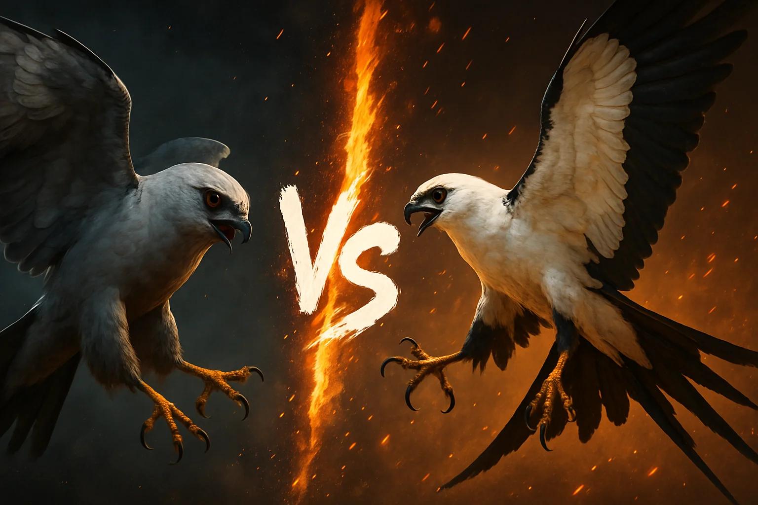mississippi-kite-vs-swallow-tailed-kite comparison image on AnimalDex