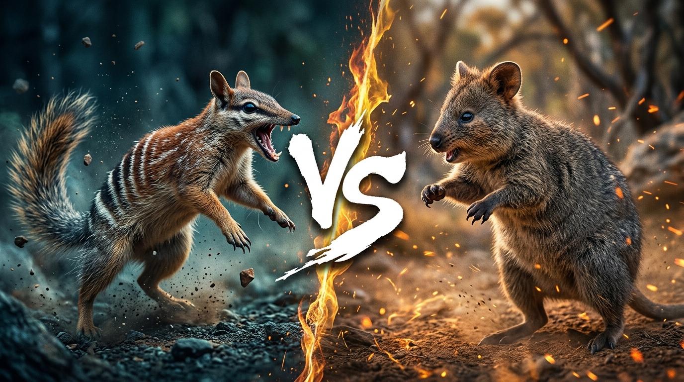 numbat-vs-quokka comparison image on AnimalDex