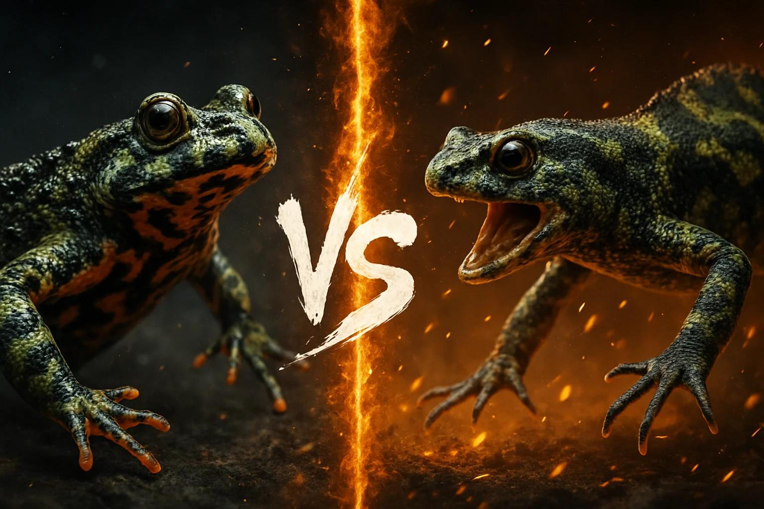 oriental-fire-bellied-toad-vs-marbled-newt comparison image on AnimalDex