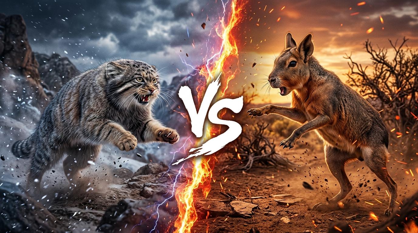 pallass-cat-vs-patagonian-mara comparison image on AnimalDex