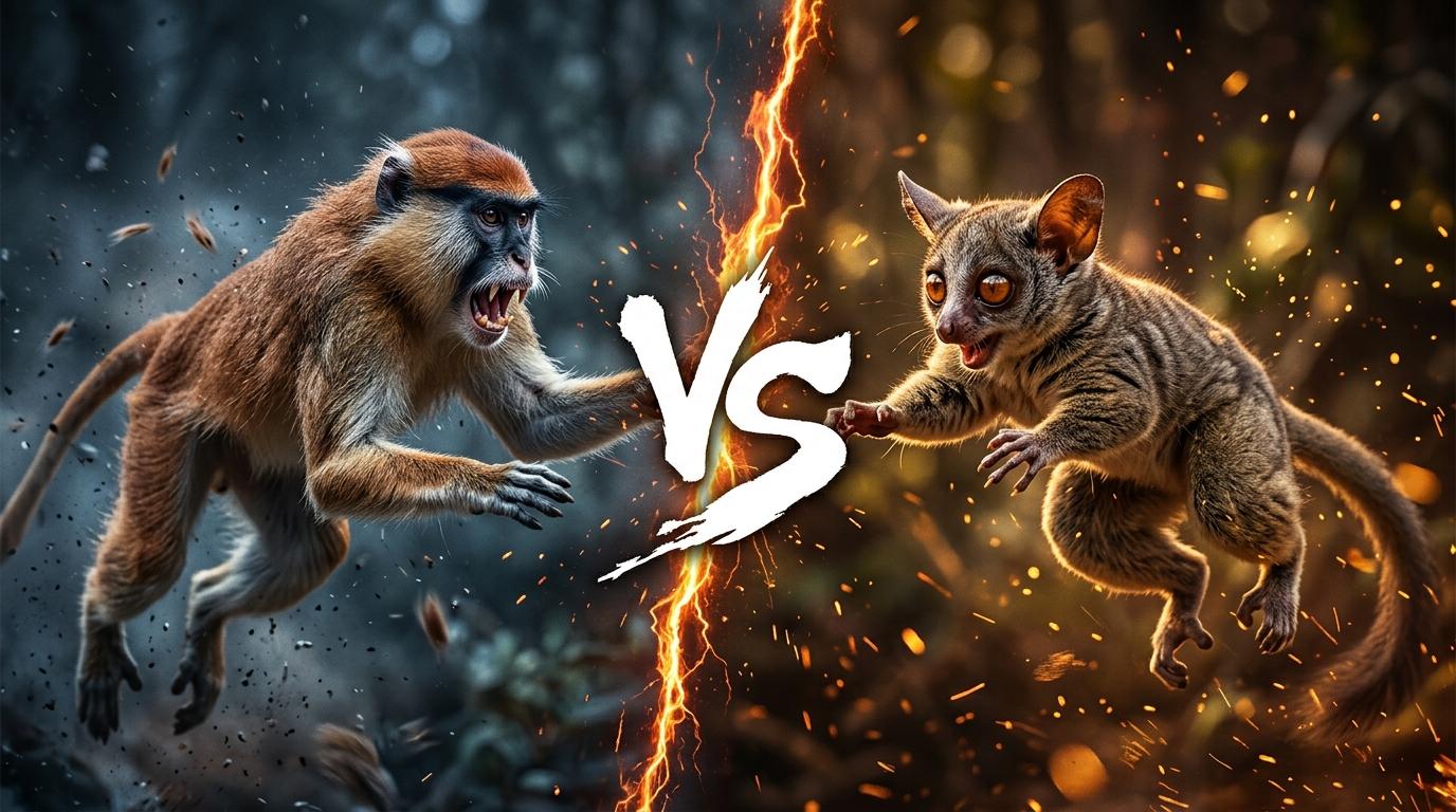 patas-monkey-vs-senegal-bushbaby comparison image on AnimalDex
