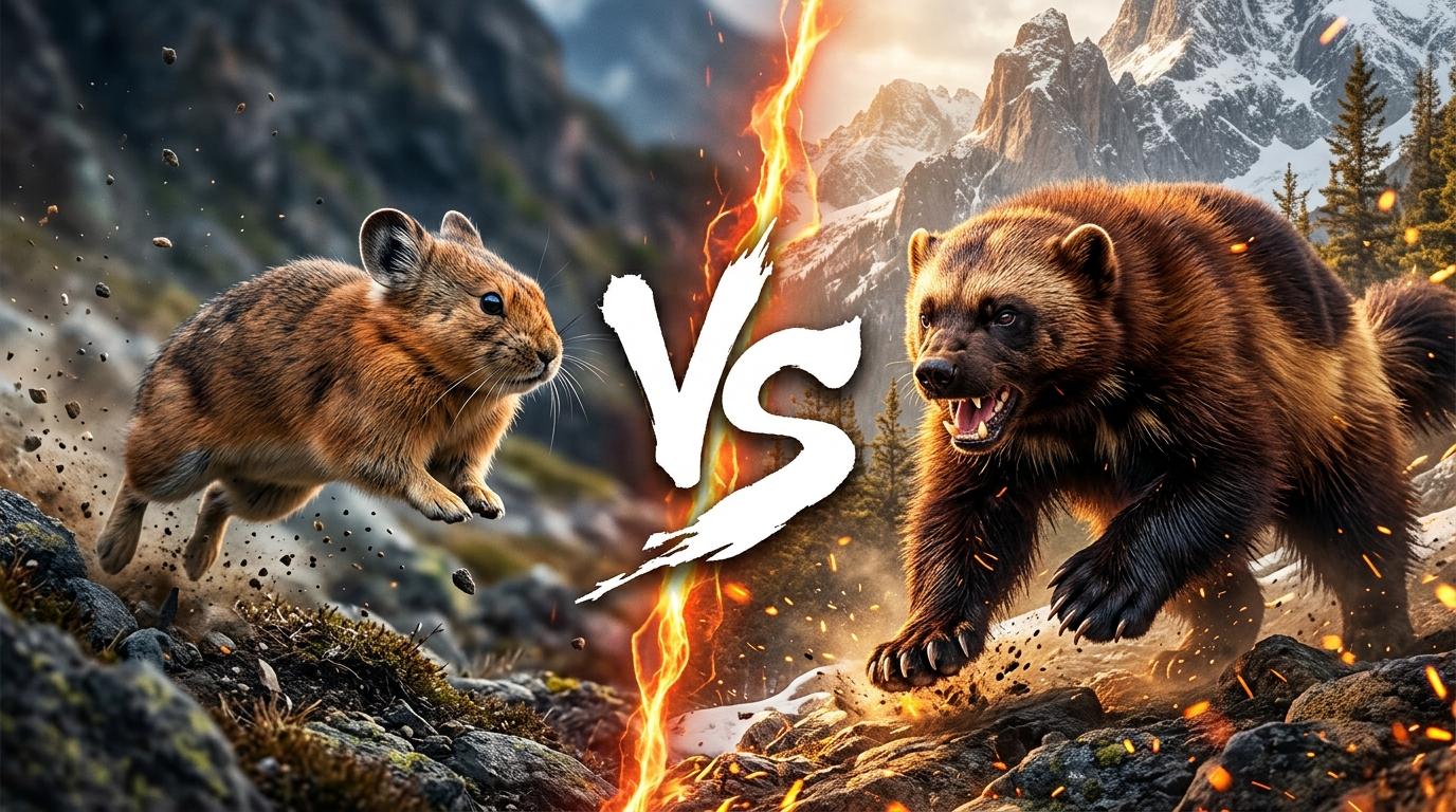 pika-vs-wolverine comparison image on AnimalDex
