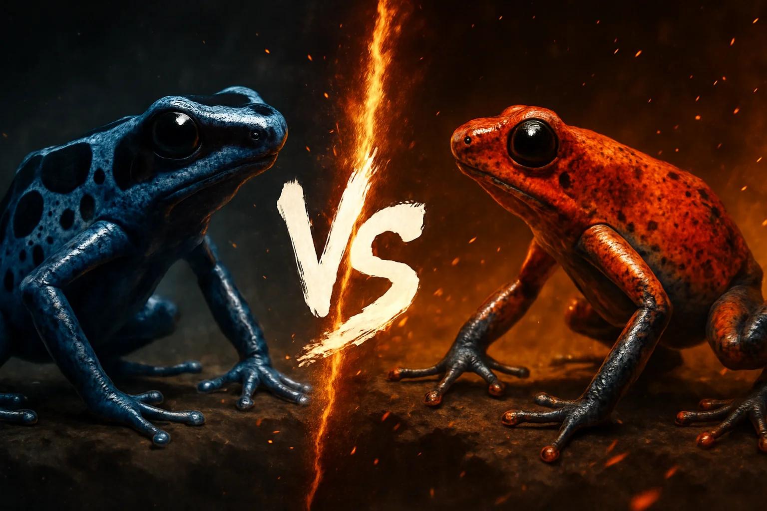 poison-dart-frog-vs-strawberry-poison-dart-frog comparison image on AnimalDex