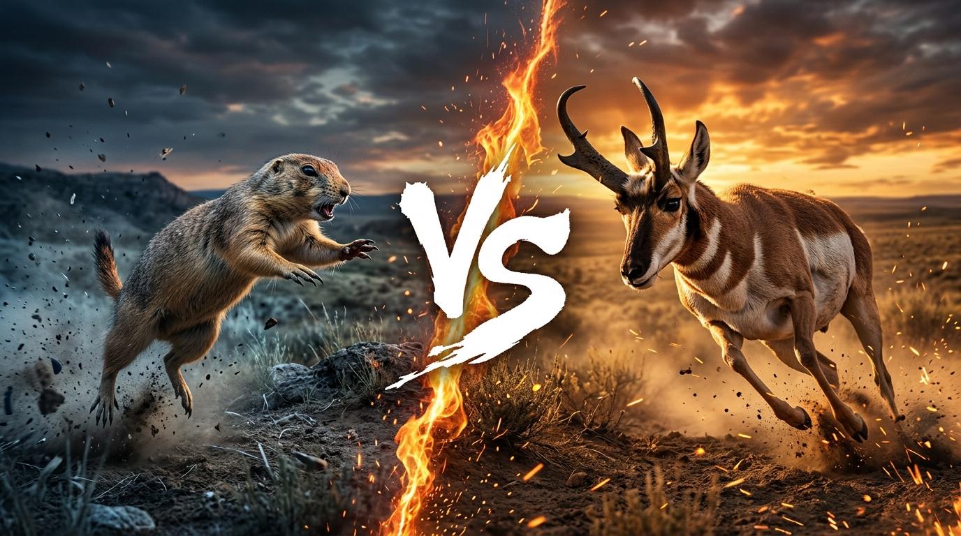 prairie-dog-vs-pronghorn comparison image on AnimalDex