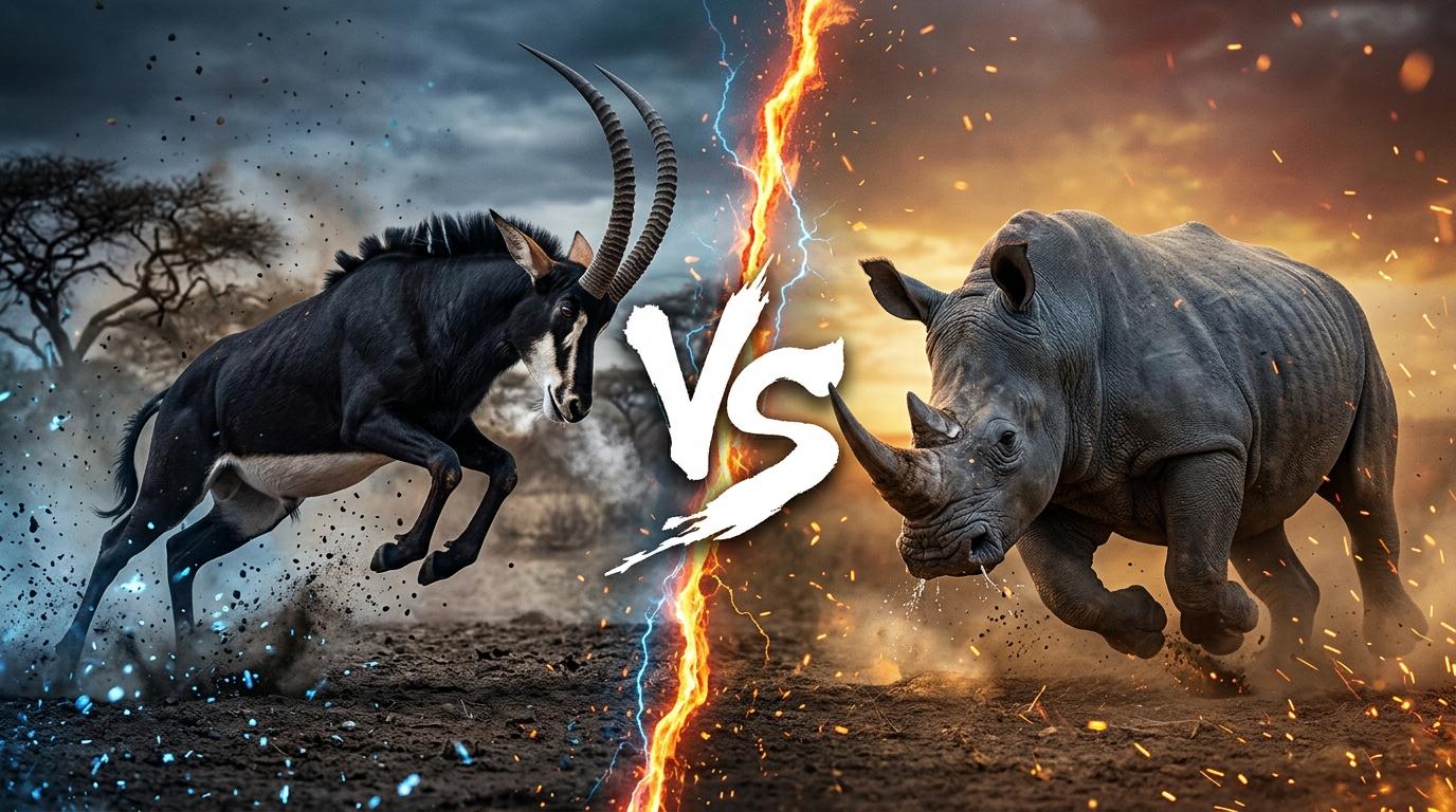 sable-antelope-vs-white-rhinoceros comparison image on AnimalDex