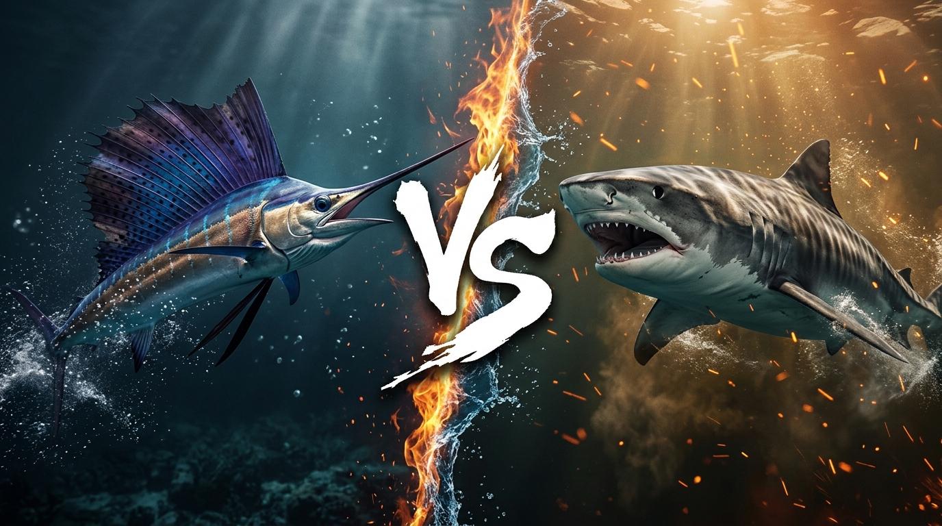 sailfish-vs-tiger-shark comparison image on AnimalDex