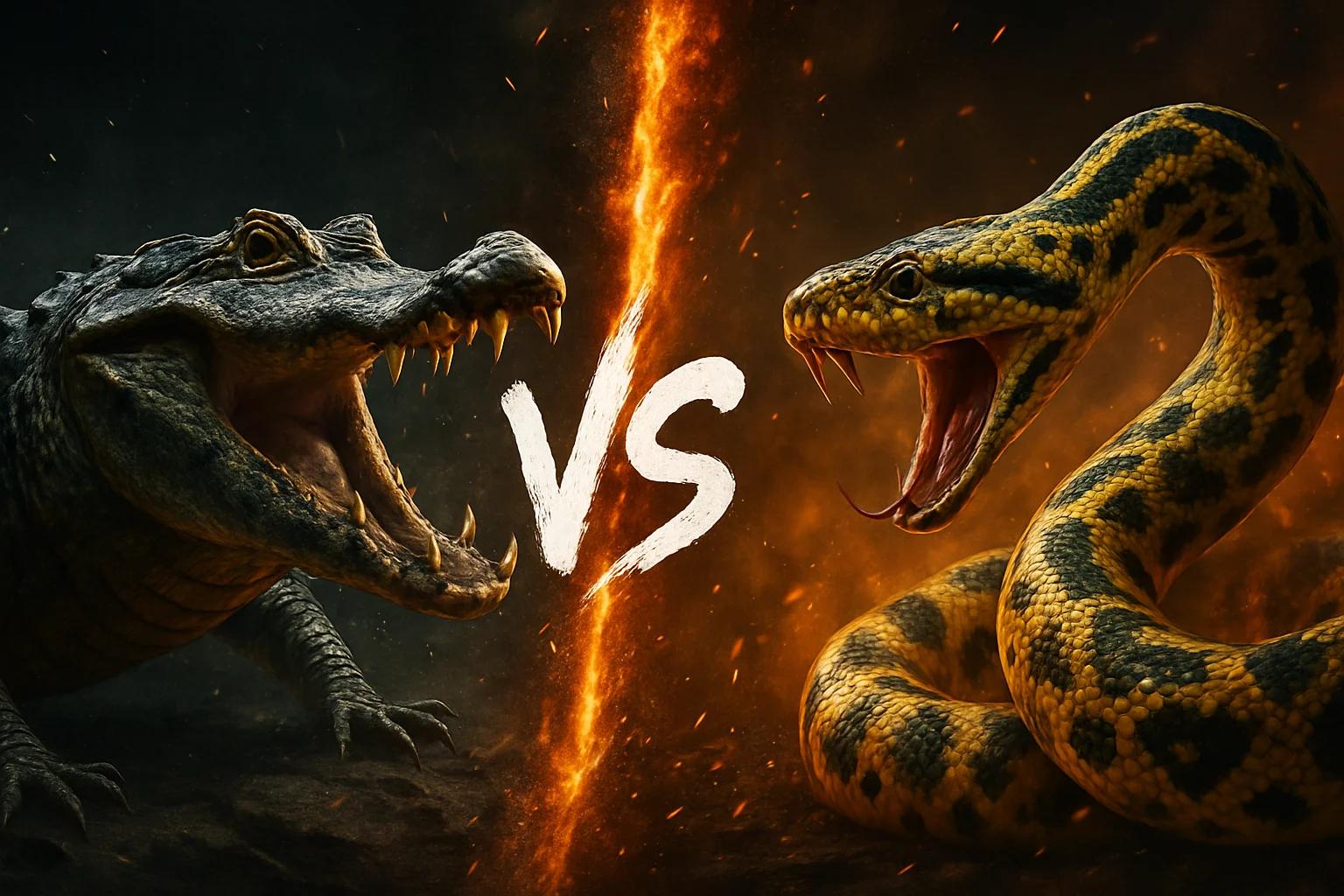 yacare-caiman-vs-yellow-anaconda comparison image on AnimalDex