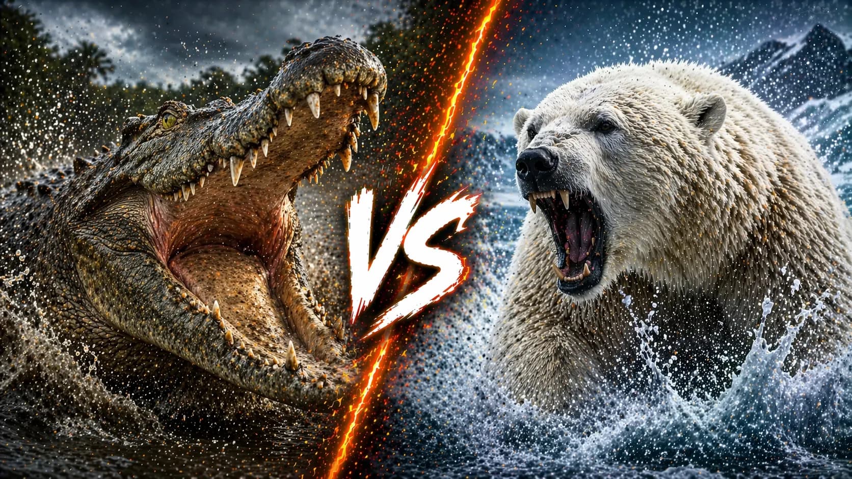 Crocodile vs Polar Bear: Which Predator Has the Edge? comparison image on AnimalDex