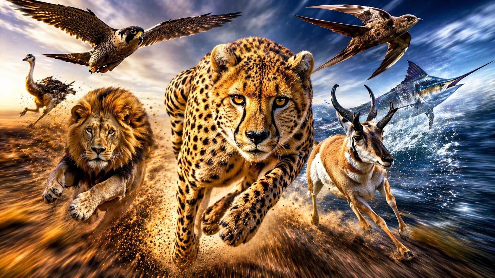 Fastest Animals in the World: Top 10 Ranked ranking page on AnimalDex