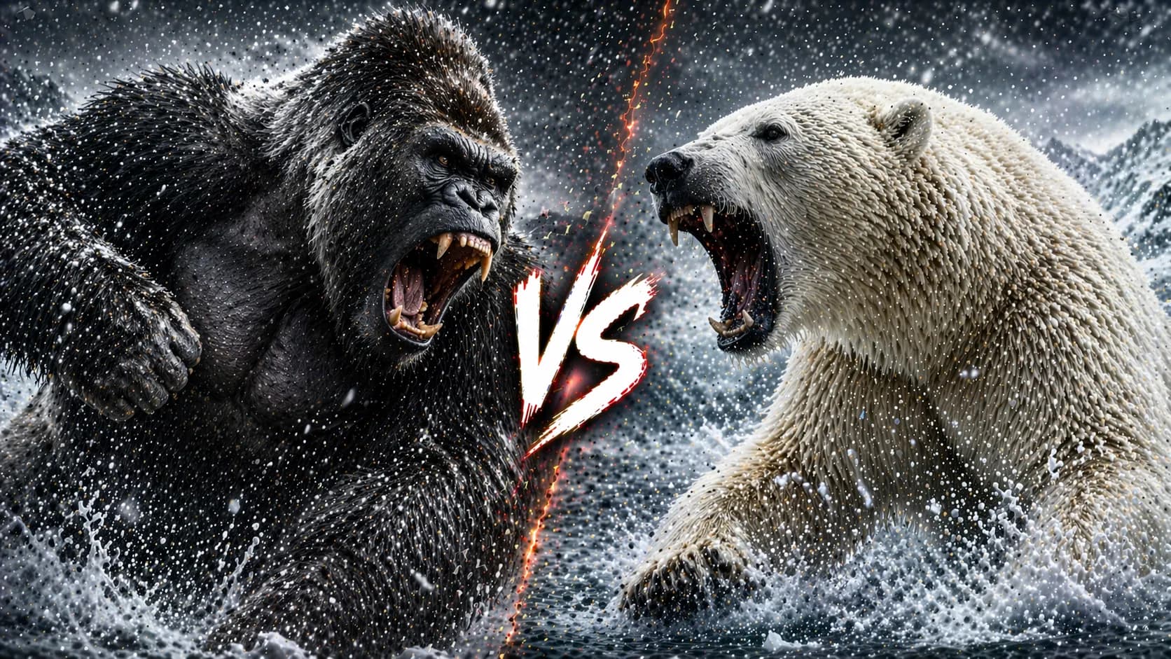 Gorilla vs Polar Bear: Which Giant Mammal Has the Edge? comparison image on AnimalDex