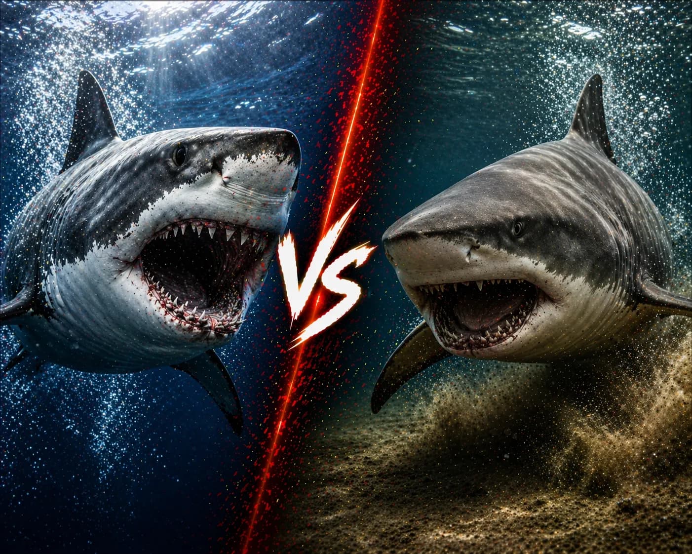 Great White Shark vs Bull Shark: Which Predator Has the Better Edge? comparison image on AnimalDex