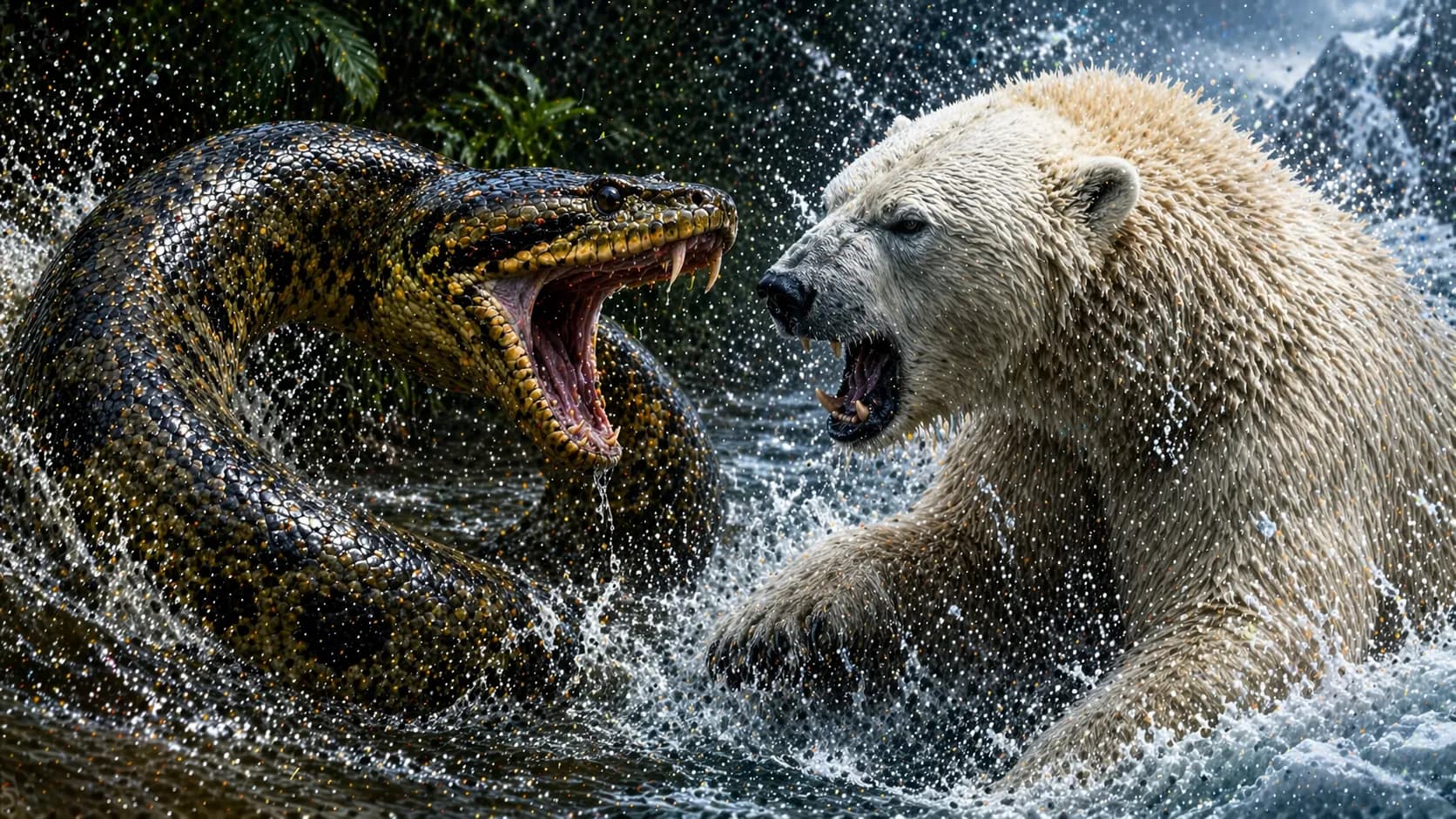 Green Anaconda vs Polar Bear: Which Dangerous Animal Has the Edge? comparison image on AnimalDex