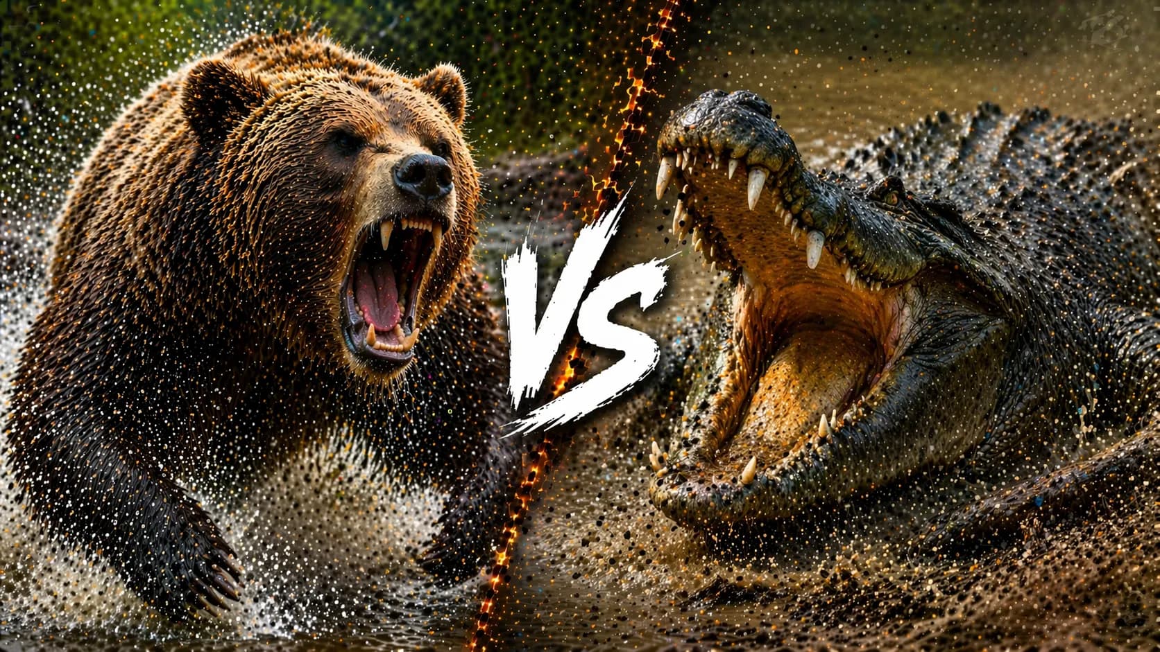 Grizzly Bear vs Crocodile: Which Dangerous Animal Has the Edge? comparison image on AnimalDex