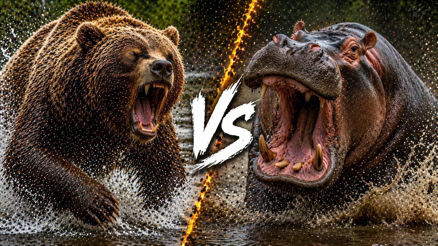Grizzly Bear vs Hippopotamus: Which Heavyweight Has the Edge? comparison image on AnimalDex