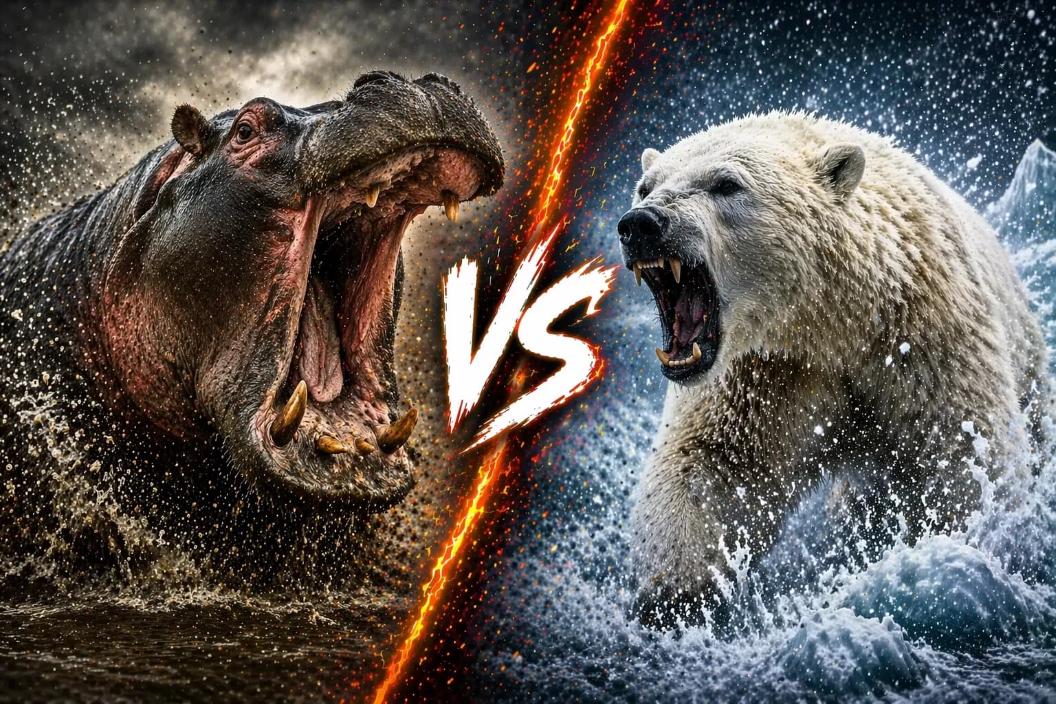 Hippopotamus vs Polar Bear: Which Heavyweight Wins? comparison image on AnimalDex