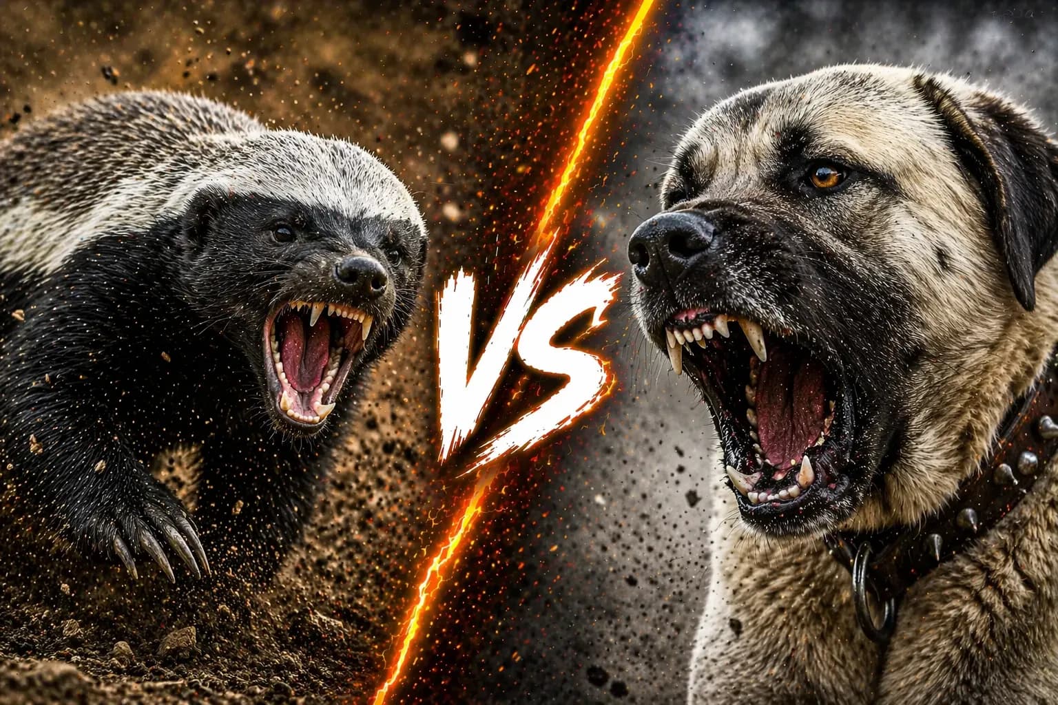 Honey Badger vs Kangal: Which Animal Has the Edge? comparison image on AnimalDex