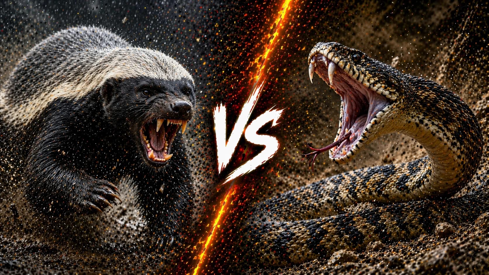 Honey Badger vs Snake: Which Side Usually Has the Edge? comparison image on AnimalDex
