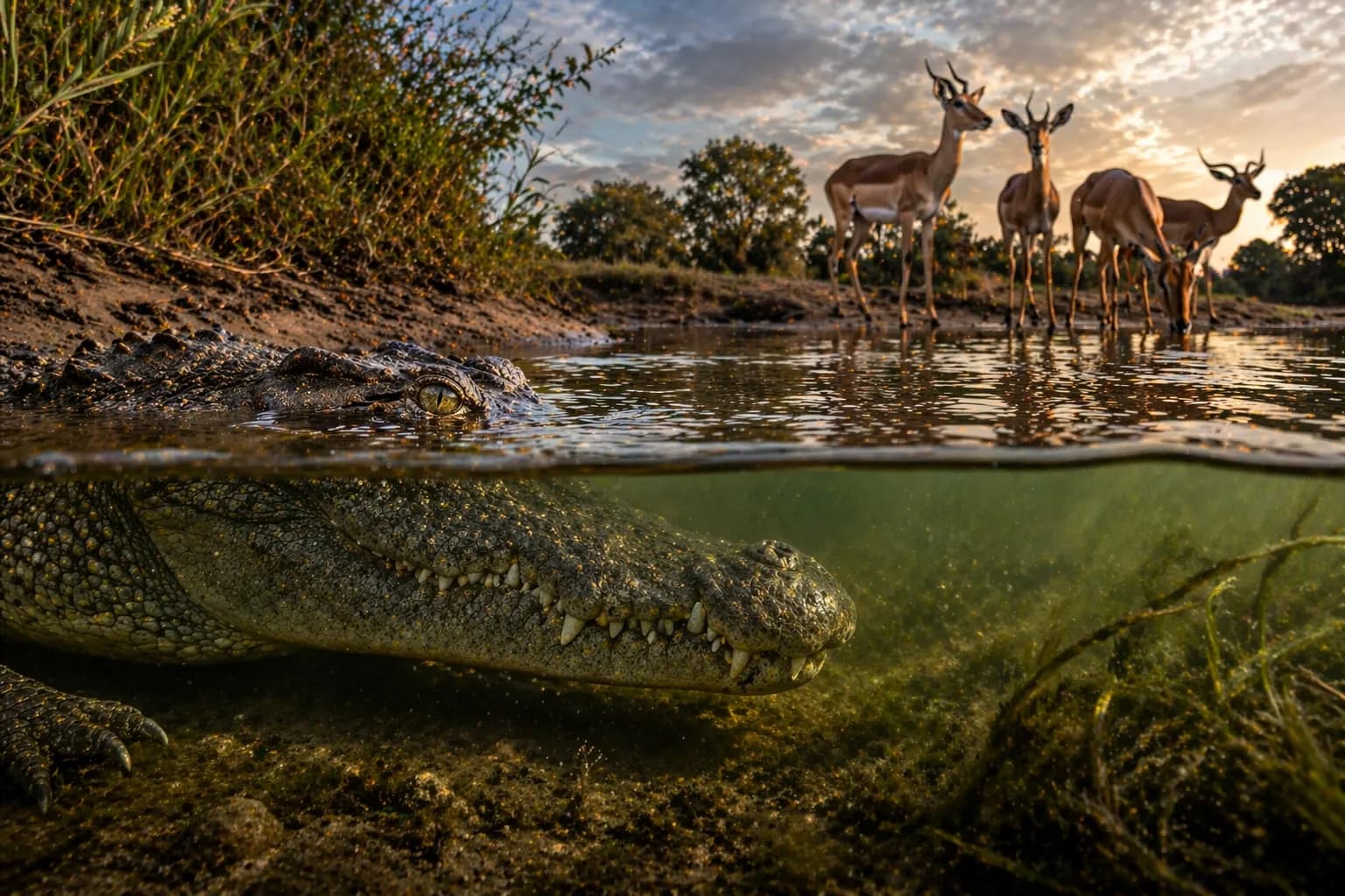 Crocodile featured image for the AnimalDex article on water-edge ambush, behavior, and ecosystem role