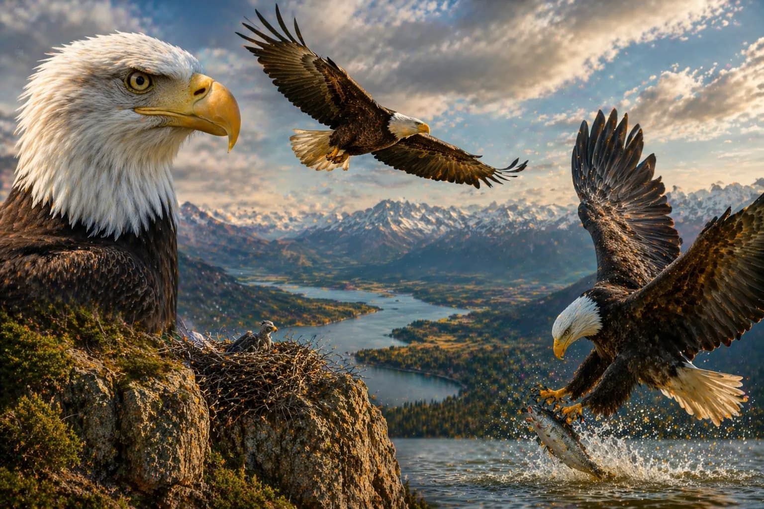 Eagle featured image for the AnimalDex article on height, vision, and timing