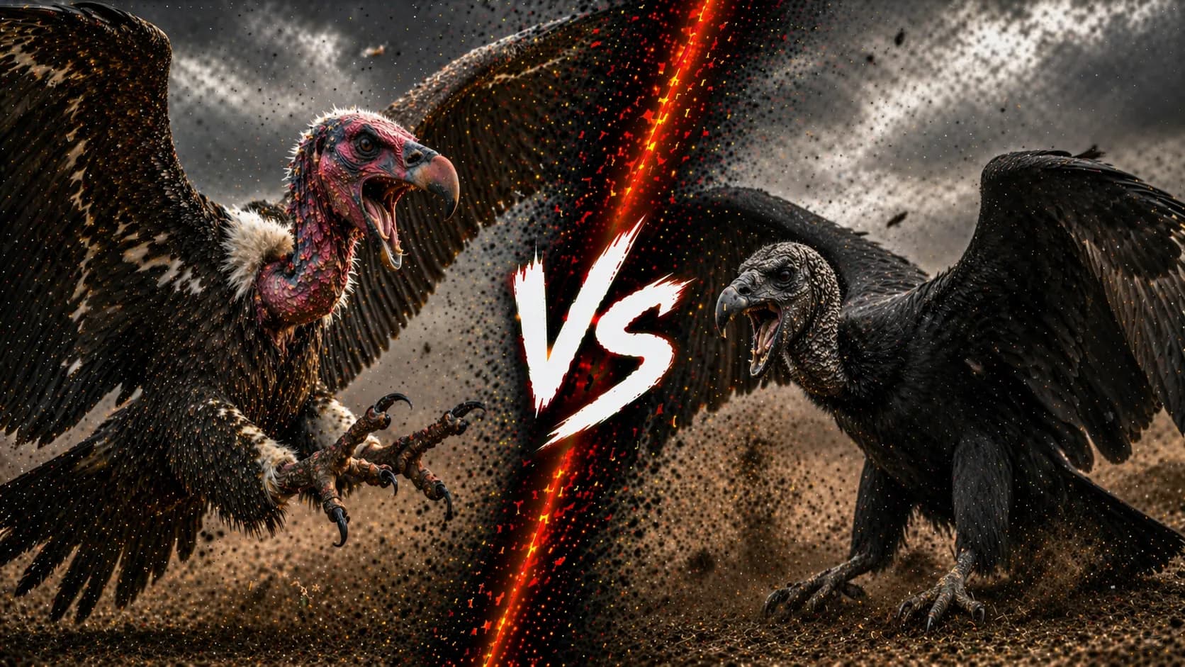 Lappet-faced Vulture vs Black Vulture: Which Bird Has the Edge? comparison image on AnimalDex