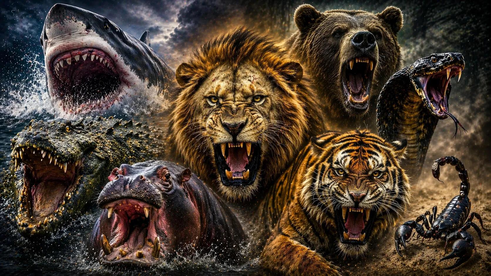 Most Dangerous Animals in the World: Top 10 Ranked ranking page on AnimalDex