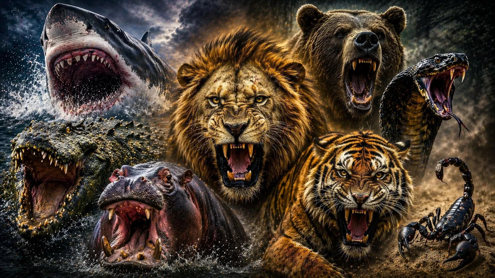 Most Dangerous Animals in the World: Top 10 Ranked ranking page on AnimalDex