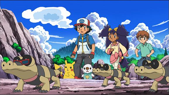 Pokemon TV image of Sandile used in the real-life Pokemon comparison list